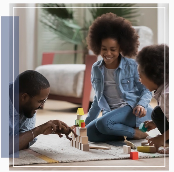 A family at home together